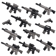 Military Third Party Gun Arms M4 Series MOC Rifle American New Style Modern Weapon Model Building Bl
