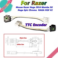 ❂☈ 1Pcs New TTC Encoder Mouse Wheel Accessories For Razer Mouse Razer Naga 2014 Mamba 5G Naga Epic Chroma NAGA HEX V2