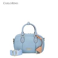 Carlo Rino Bowie Nylon Handbag S Turquoise, Beg Tangan Premium Wanita - Everyday Bag