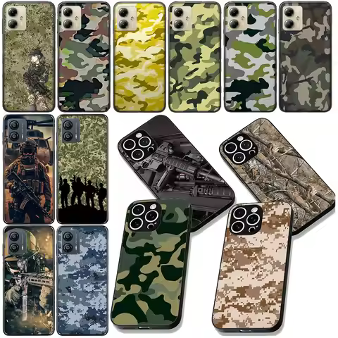 Camo Pattern Military Army Camouflage Cover for Apple iPhone 12 13 Mini XS 11 Pro Max 7 8 Plus XR SE