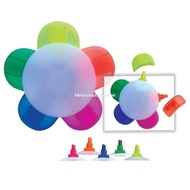 5 Colour Flower Highlighter Ready Stock | Pen Flower Highlighter | Highlighter | Pen Highlighter - R