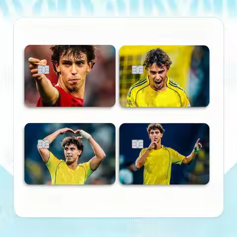 J-Joao Felix Football Credit Card HD Stickers Small Chip Waterproof Sticker Game Card Decal Gift