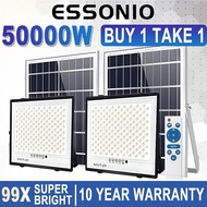 ESSONIO 50000W Lampu Solar BUY 1 TAKE 1 Solar Sportlight Light LED Solar Light Outdoor Waterproof