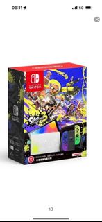 Switch 斯普拉遁3 特別版 另+ 藍黃色原廠手制
