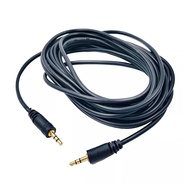 1.5M/3M/5M Gold-Plated Stereo Audio Aux Cable 3.5mm Male to Male