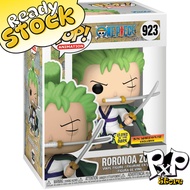 Not Mint - Funko Pop One Piece #923 -Roronoa Zoro (Three Sword Style) Glow Box Warehouse Exclusive 1