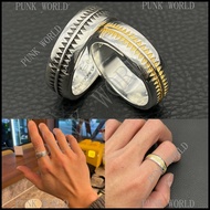 GOROS Silver 925 UNDERCOVER Notch Ring Retro Punk Rock Accessories Street Hip-Hop Couple Jewelry Val