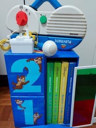 迪士尼美語世界 英文學習 讀卡機 playmate World Family Disney English DWE 寰宇 美語世界 包火牛、紅綠卡、Q&A card 英語學習世界