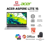 ACER ASPIRE LITE 15 AL15-33P-C84X/C9WF LAPTOP (N150 , 8GB RAM, 512GB SSD, Intel, 15.6" FHD , TITANIU