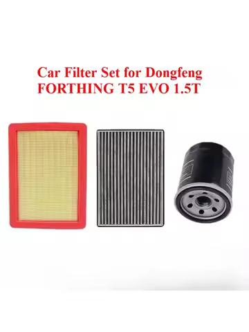 Car Filter Set for Dongfeng FORTHING T5 EVO 1.5T Air Conditioner/Cabin Filter, Oil Filter Car Mainte