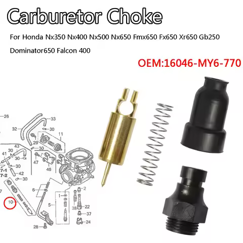 Carburetor Choke Repair Kit For Nx350 Nx400 Nx500 Nx650 Fmx650 Fx650 Xr650 Gb250 Dominator650 Falcon