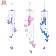 [clarins.sg] Butterfly Bell Wind Chimes Creative Home Yard Garden Hanging Decor Home Decor