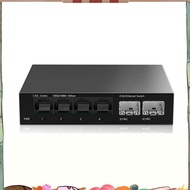 2.5Gb Switch 4 Port 2.5G Unmanaged Network Switch with 2 Port 10GbE SFP+ Slot Home Setup Ethernet Sw