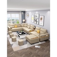 Sofa Ruang Tamu | Sofa Leather U Mewah | Sofa Sultan | Sofa Full Kulit