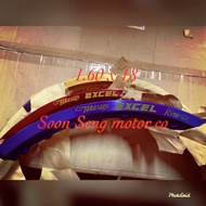 Excel takasago japan 1.60 /1.85 x 18 red/gold/blue/black (1pcs with box)segelung (satu gelung