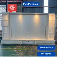 𝐅𝐑𝐄𝐄 𝐈𝐍𝐒𝐓𝐀𝐋𝐋- Sofeea Tv Cabinet/8 feet / Hanging Tv Cabinet / Up To 65 Inch / FreeInstallation