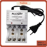 YUJINX Universal Charger, Rechargeable 9v Bivolt Battery Battery Charger, Portable AA/AAA Electronic