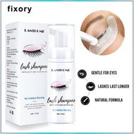 [fixory] Eyelash Extension Shampoo Lash + Brush / 50ml / Eyelid Foaming Cleanser/Wash for Extensions