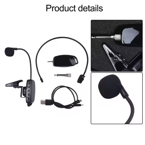 Wireless UHF 2.4G Microphone Saxophone Erhu Trumpet Sax Receiver Transmitter For Personal Entertainm