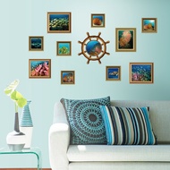Wallsticker 60x90 Ocean View Picture Frame