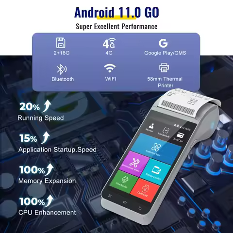 ZCS Z91 Handheld Android Mobile Pos With Printer Rfid Pos Terminal