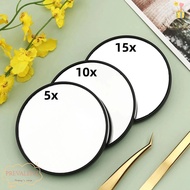 PREVA Makeup Mirror, With Suction Cup Round Magnification Mirror, 5x/10x/15x Blackhead Magnifying Mi