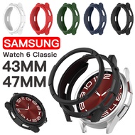 2IN1 Soft TPU Case+Bezel for Samsung Galaxy Watch 6 Classic 47mm 43mm Bumper Protector Cover for gal