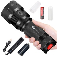 【In Stock】Original Super Bright 80000LM USB Re-chargeable Flashlight Shadowhawk Flashlight For Camping, Hiking,  Exploring