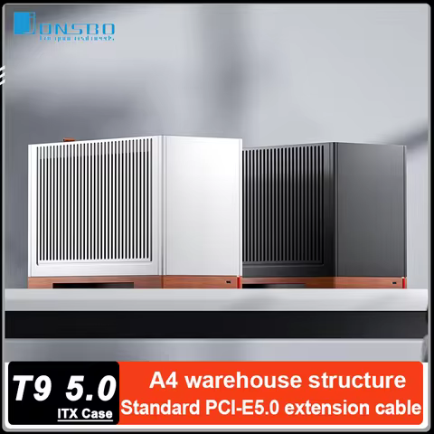 JONSBO T9 5.0 Version Computer ITX Case MINI Aluminum alloy Desktop Chassis Standard PCI-E5.0 graphi