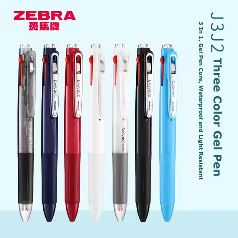 Japanese ZEBRA SARASA 3 in 1 Gel Pen,J3J2 Multi-Colores Multifunction Signature boligrafos elegantes