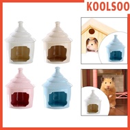 [Koolsoo] Ceramic Hamster Habitat Hideout, Hamster House Pet Sleeping Huts Hamster Habitat for Chinchilla