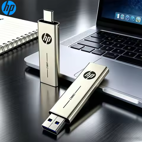 HP Metal USB 3.2 Flash Drive 2 in 1 Retractable Type-C OTG Pendrive 64GB 128GB 256GB for Computer Ph