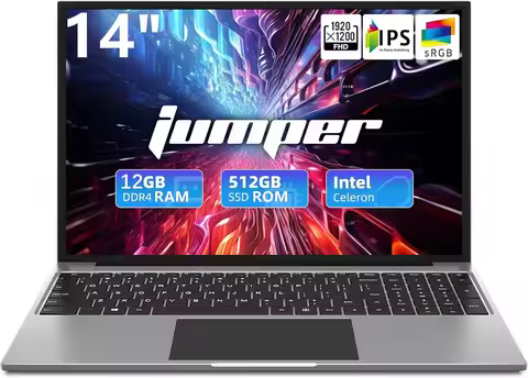 14 Inch Windows 10 Laptops Computer EZbook S5 12GB LPDDR4 RAM 256GB SSD ROM 1080p FHD J4105 CPU with