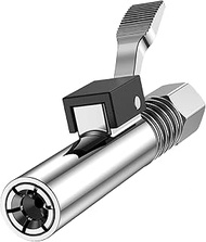 Enovorld Grease Gun Coupler, Grease Gun Tip with 6 Thickened Jaws Compatible with All Grease Guns 1/8" NPT Grease Gun Fittings. 12000 PSI High Pressure Grease Fittings, Long-Lasting rebuildable Tool