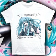 Fashion Y2K Japanese Anime Pattern T-shirt Cute Casual T-shirt Hip-hop Fashion Harajuku Kawaii T-shi