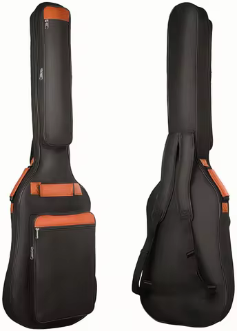 Bass Guitar Bag Gig Bag 6mm Padding Padded Backpack Neck Strap and Pockets Soft Electric Bass Guitar