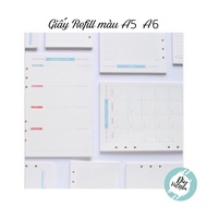 SEA BLUE REFILL PAPER A5 A6