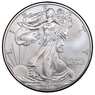 2011 1 oz American Silver Eagle coin BU.