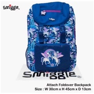 Smiggle Uni Wing Blue Fold Backpack (B92)
