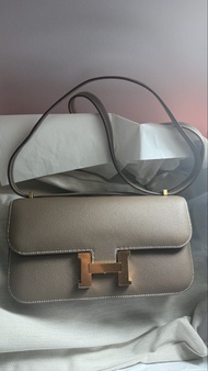 Hermes Constance elan 大象灰金扣