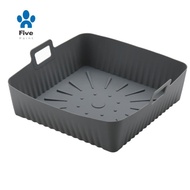23cm/9Inch Square Large Silicone Air Fryer Liners Mold for  Air Fryer 6-8QT Reusable Airfryer Oven B