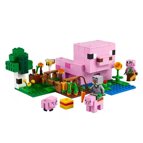 LEGO Building blocks Sets MC My Mini World Game Series Building Blocks The Baby Pig House Farm Child