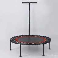 40Inch Round Children's Trampoline Foldable Trampoline Home Use with Handrail Jumping Bed Gym Trampo