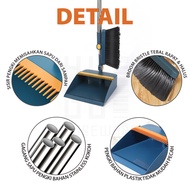 BIG SALE HUGO Broom Dustpan Set Floor Cleaning Tools Broom Set Dustpan Practical Folding Broom Floor