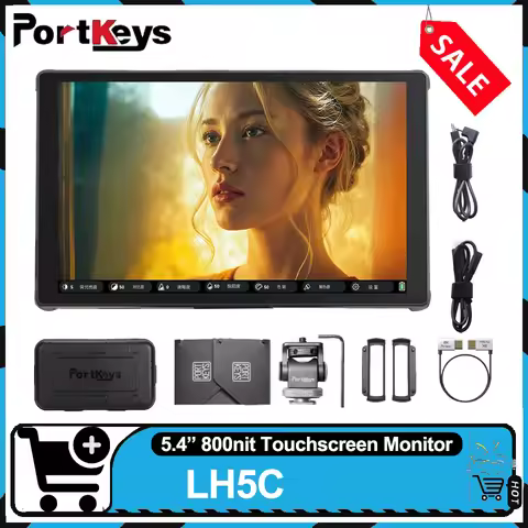PORTKEYS LH5C 5.4" 800nit Touch Screen Wired Control Camera Monitor compatible with Sony FS7 Canon R