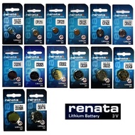 RENATA CR1025 1216 1220 1616 1620 1632 2016 2025 2032 2325 2430 2450N 2477N Lithium Coin Battery