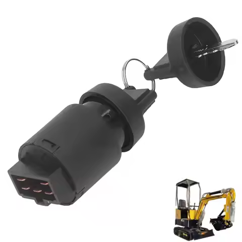 5 Pins JK417 Starter Switch For Generator 6500 6700 427 186F Mini Excavator Starter with 2 Key Ignit