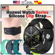 Strap Fits For Huawei Watch GT6 /GT5 /GT4 /GT3,Pro /GT2,GT2e,GT2 Pro, Silicone Clip Strap 22mm