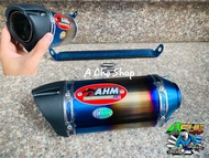 Lon Pô AHM M3 Inox Xi Titan Hàng VN Đẹp Họng 51mm