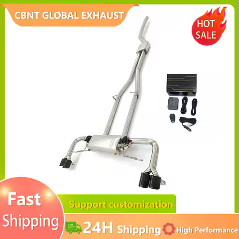 CBNT Exhaust Catback for BMW G05 G06 X5 X6 40i B58 3.0T Stainless Steel 304 Valved Muffler Remote Co